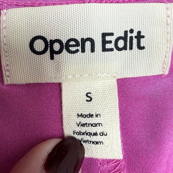 NWT Women's OPEN EDIT Ruched T-Shirt Dress Pink‎ Rosebud | Size S - Picture 5 of 7